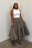 Picnic Skirt (Black Checker)