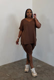 My Everyday Shorts Set (Brown)