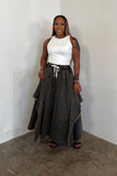 The Undone Denim Jorts (Brown Tone)