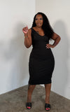 The Go To Midi Dress (Black)
