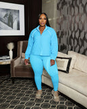 IM Sport Leggings Set (I'MarE Exclusive) (Blue Turquoise)