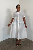 Sheer Elegance Dress 5271 (White)