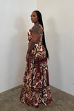 Wanderlust Skirt Set (Burgundy)