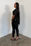 A Touch of Lace Top (Black)