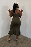 The Expensive Taste Dress (Olive)