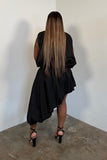 Draped In Grace Skirt Set (Black)