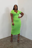 Keep It Cute Dress (Lime)