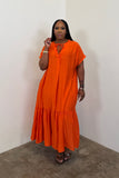 Serene Maxi Dress 5113 (Orange)
