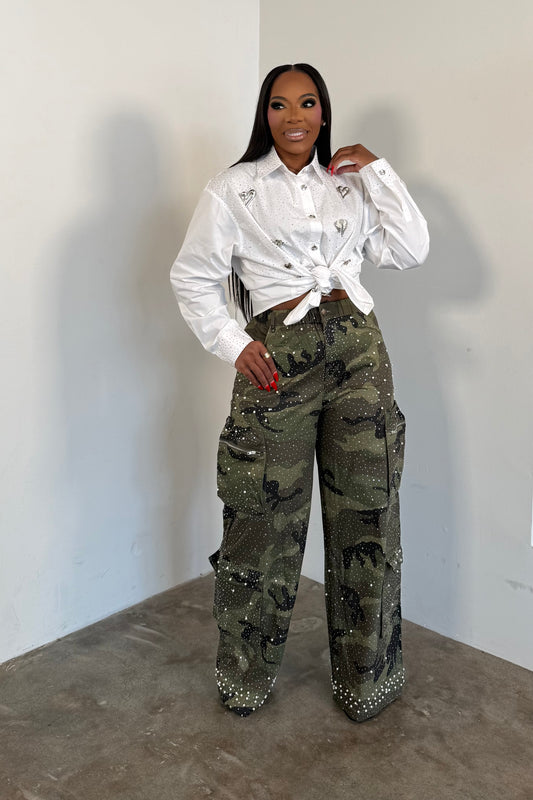 The Starlight Cargo Jeans (Camo)