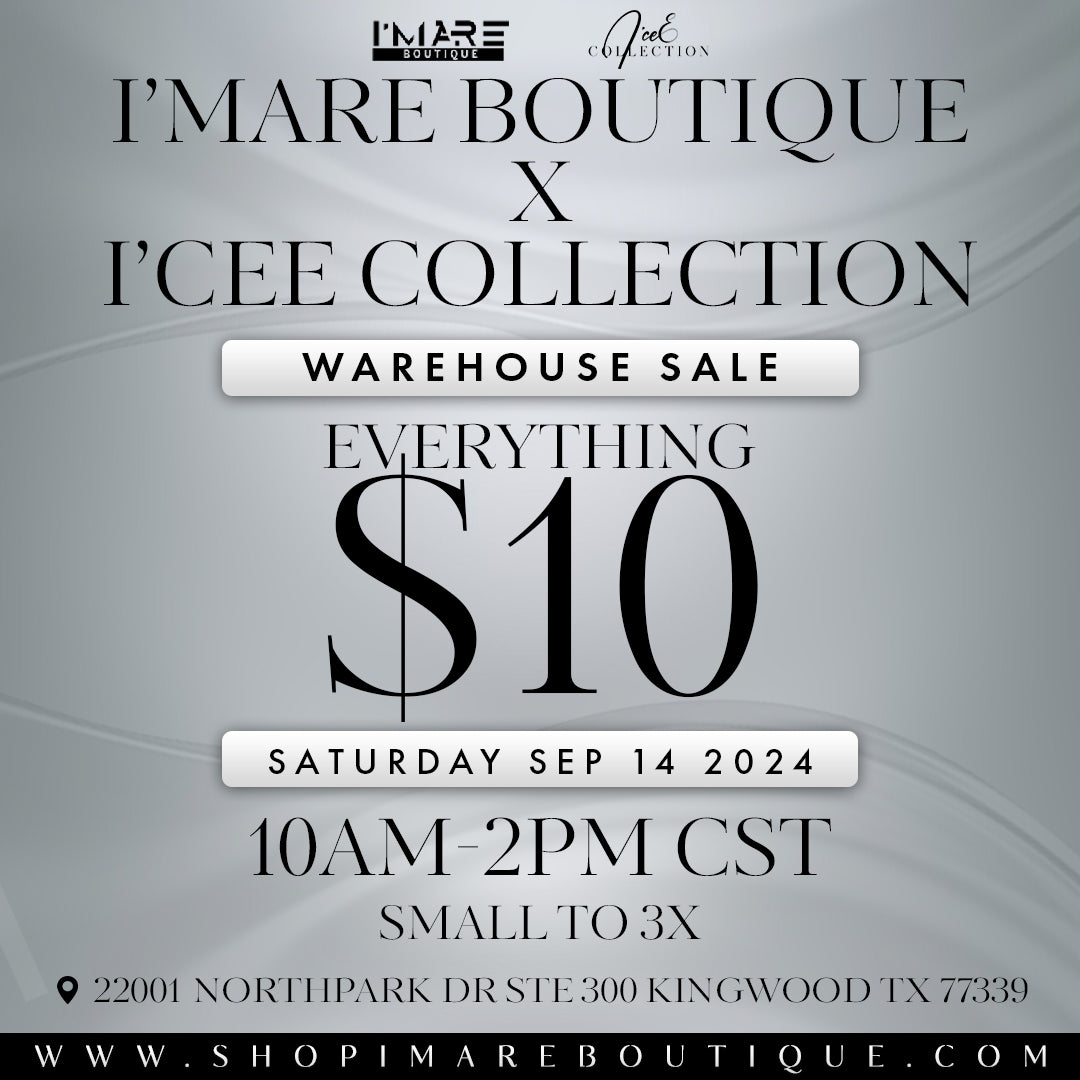 WAREHOUSE SALE $10 PER ITEM