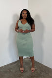 The Go To Midi Dress (Green Bay)