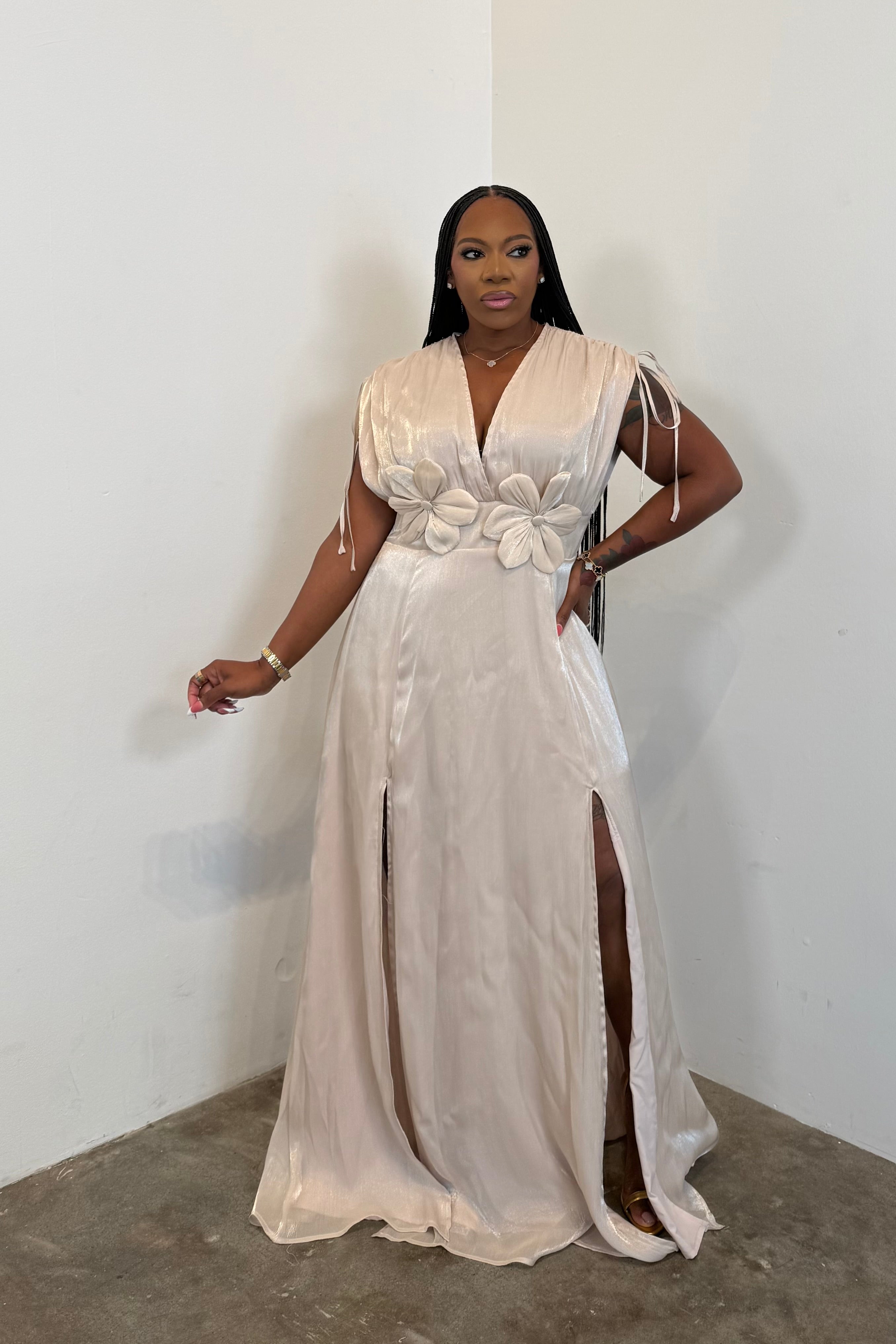 The Bloom & Grace Dress (Champagne)