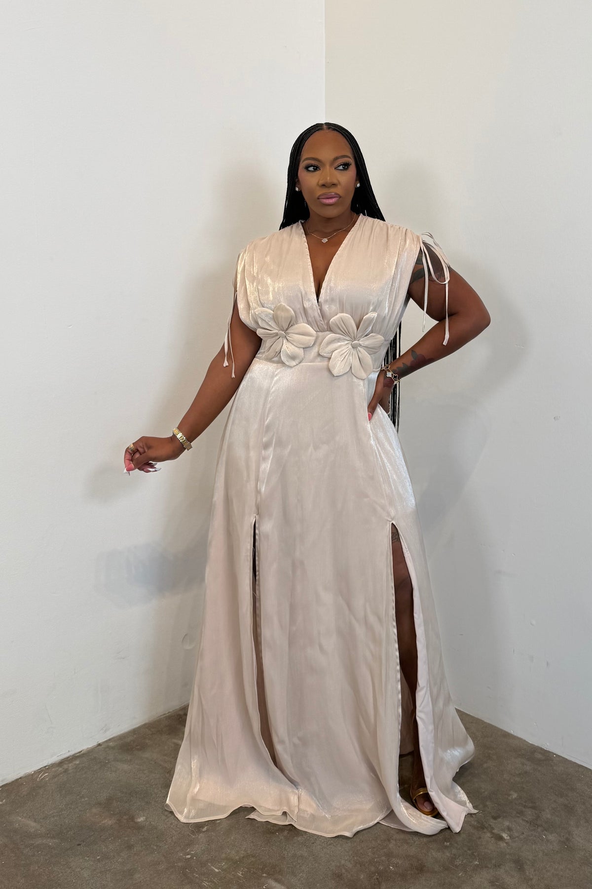 The Bloom & Grace Dress (Champagne)