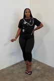 Pearl & Rose Top (Black)