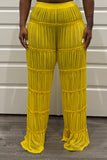Pleated Paradise Pants (Yellow)