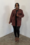 Belted Utility Jacket (Choco Brown)