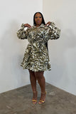 Wild Intentions Dress (Olive Combo)