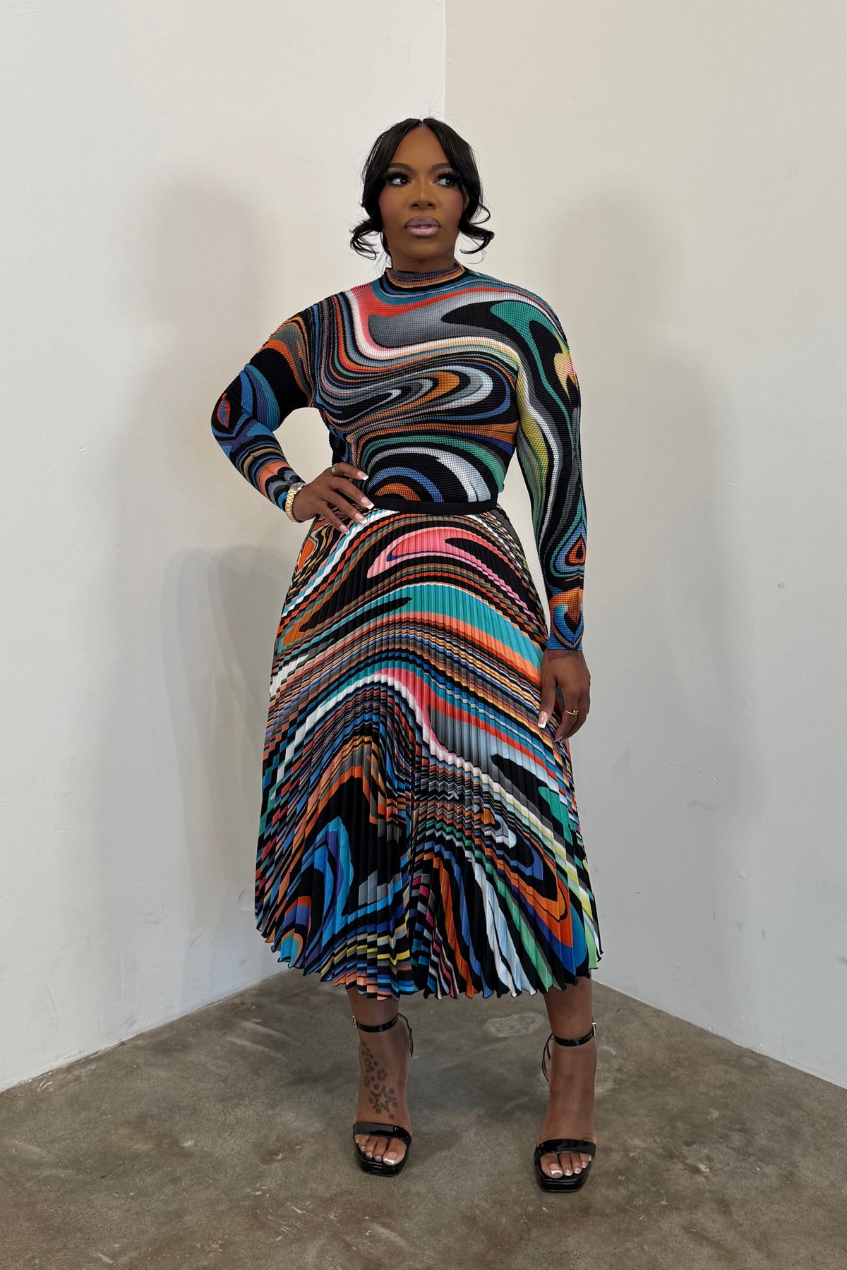 Ripple Effect Skirt Set