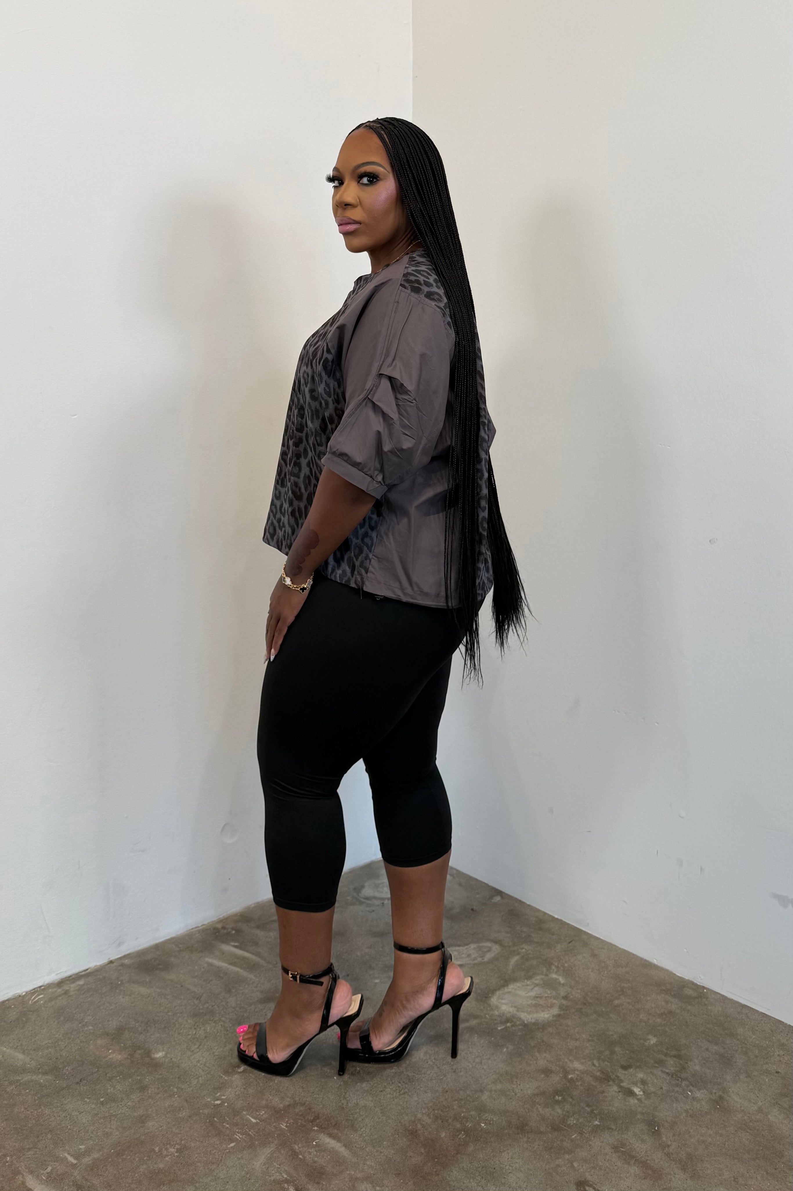 Smokey Leopard Top 4941