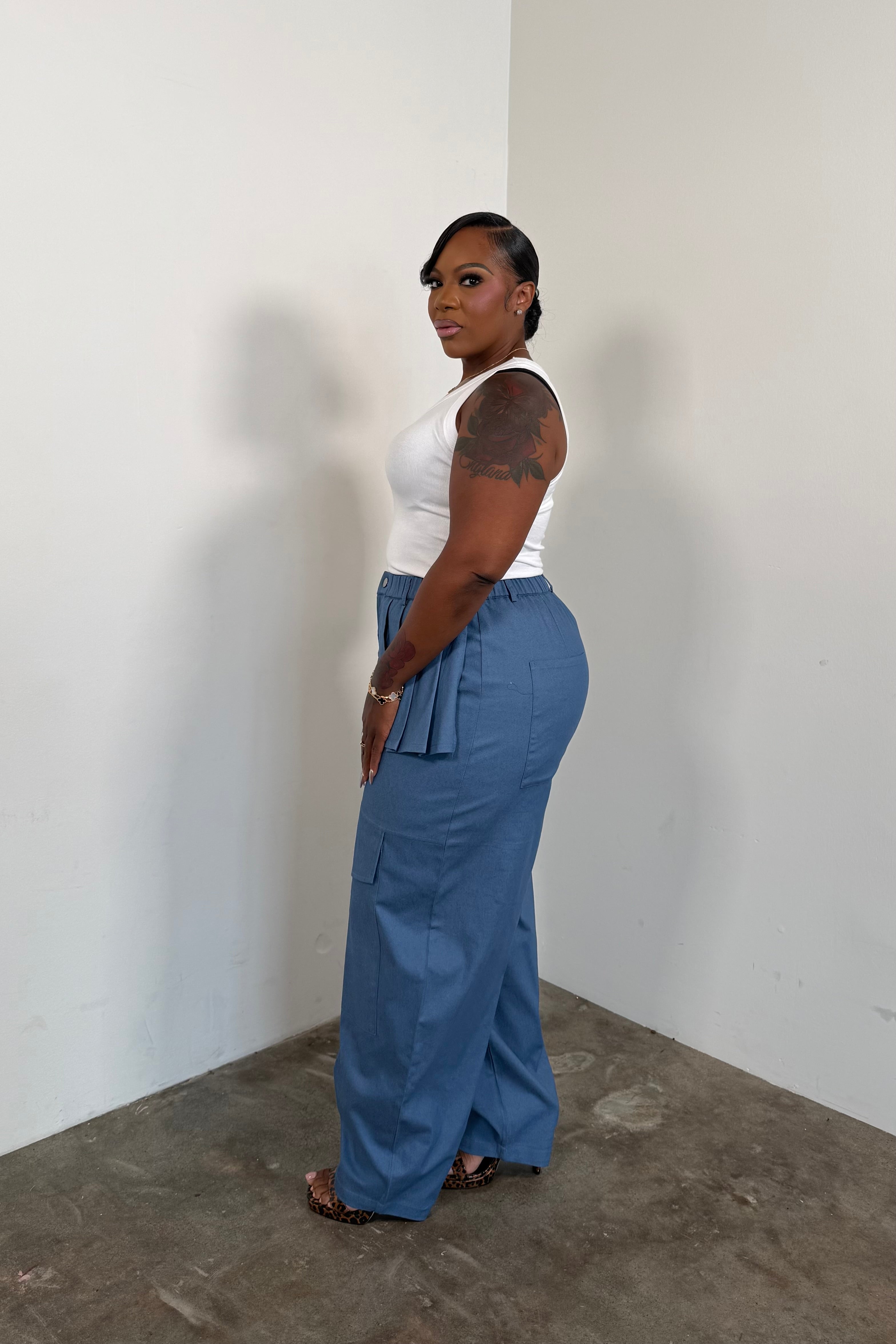 Pleated Statement Pants