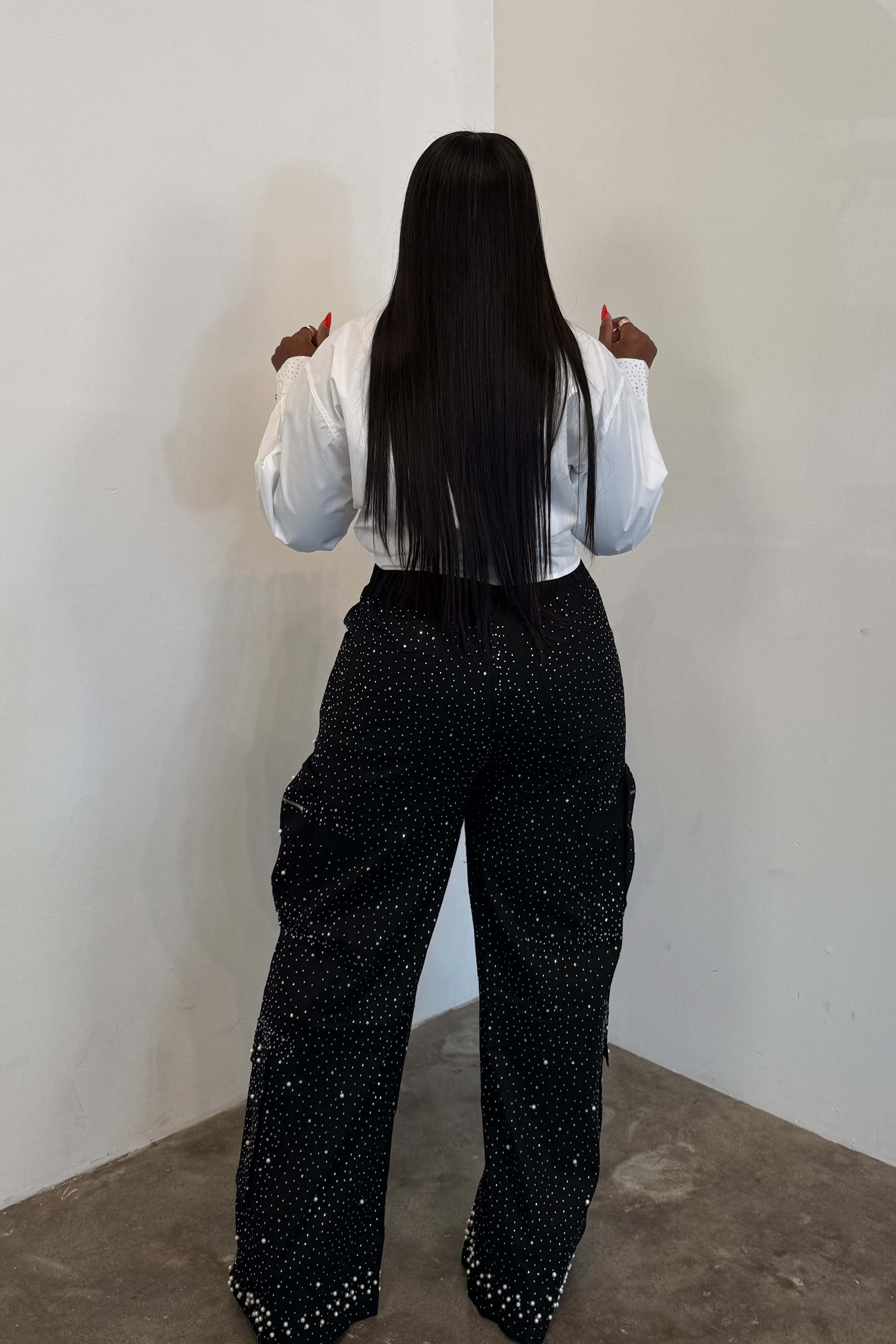 The Starlight Cargo Jeans (Black)