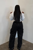 The Starlight Cargo Jeans (Black)
