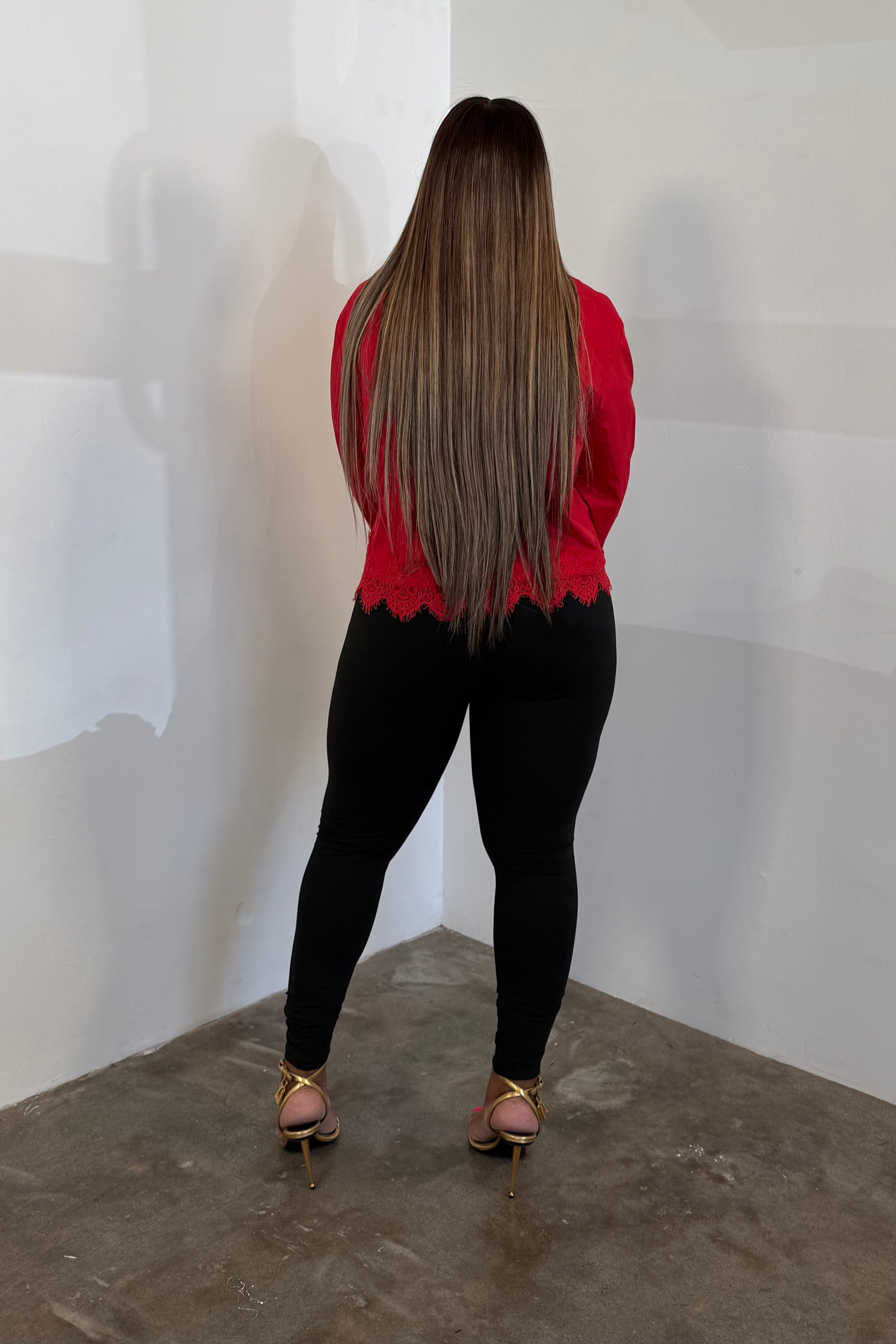 Golden Accent Top (Red)