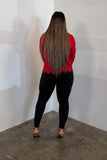 Golden Accent Top (Red)