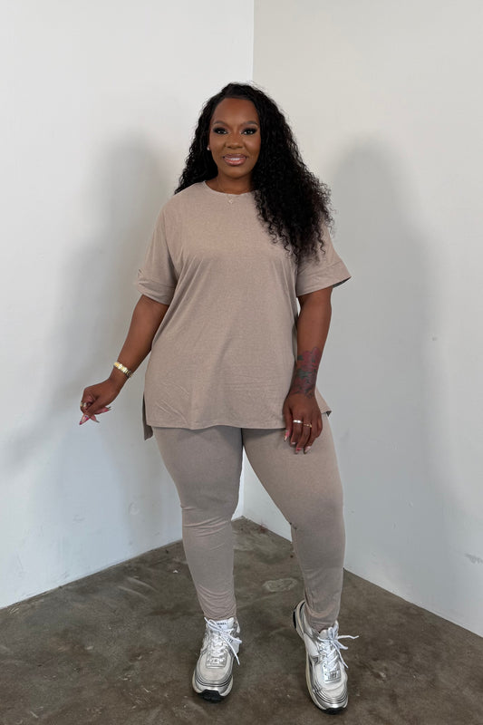 ** PRE ORDER TO SHIP 7/15**IM Ease Legging Set * I’MarE Exclusive* (Khaki)
