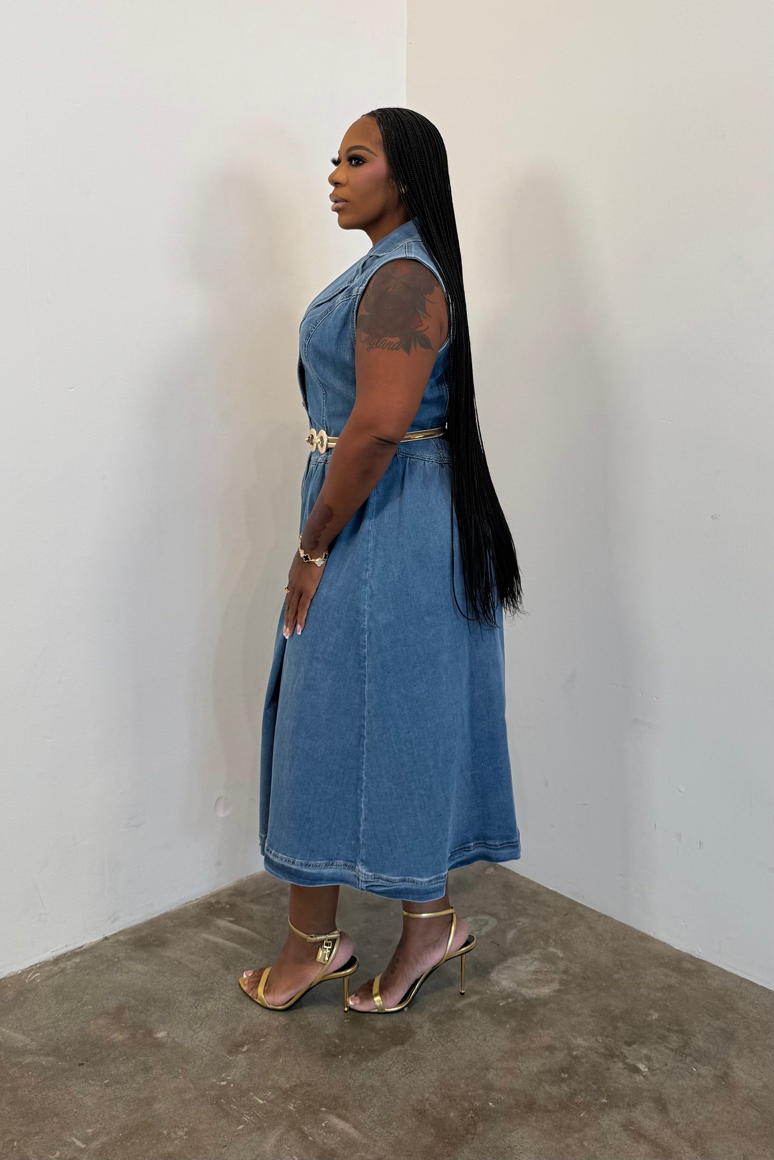Denim Luxe Dress