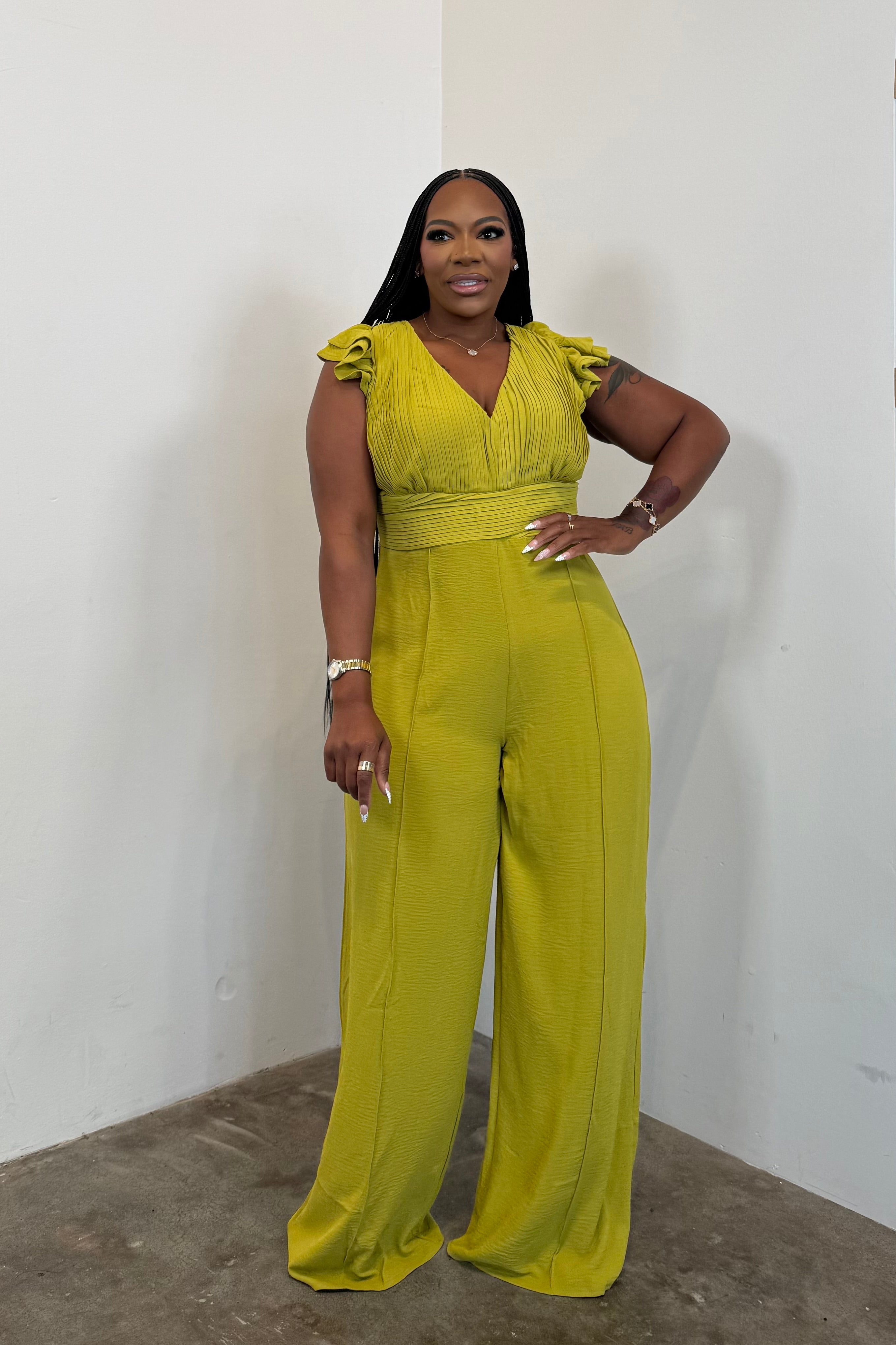 The Confidence Jumpsuit (Kiwi)