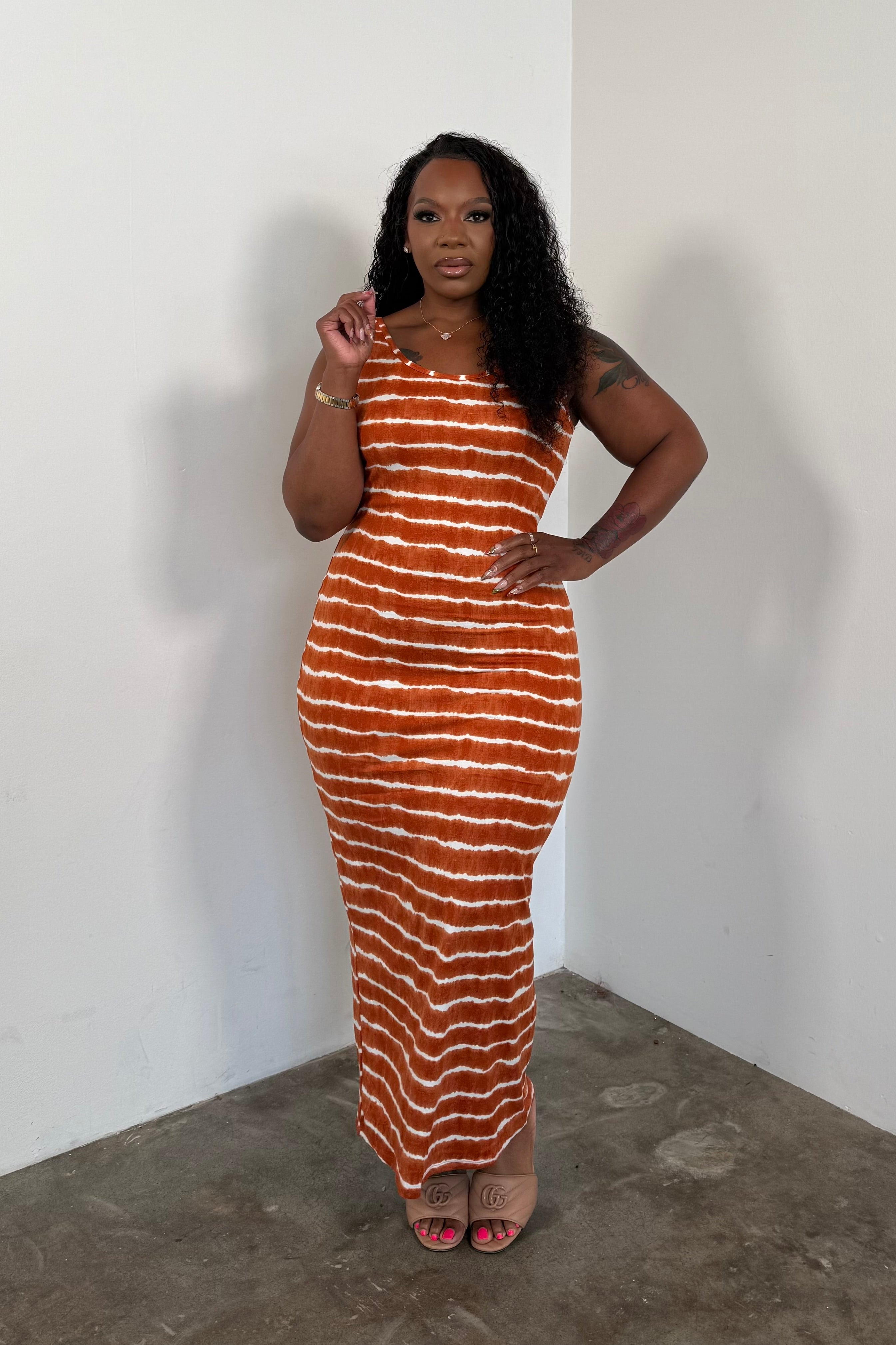 Tulum Nights Maxi Dress (Mango)