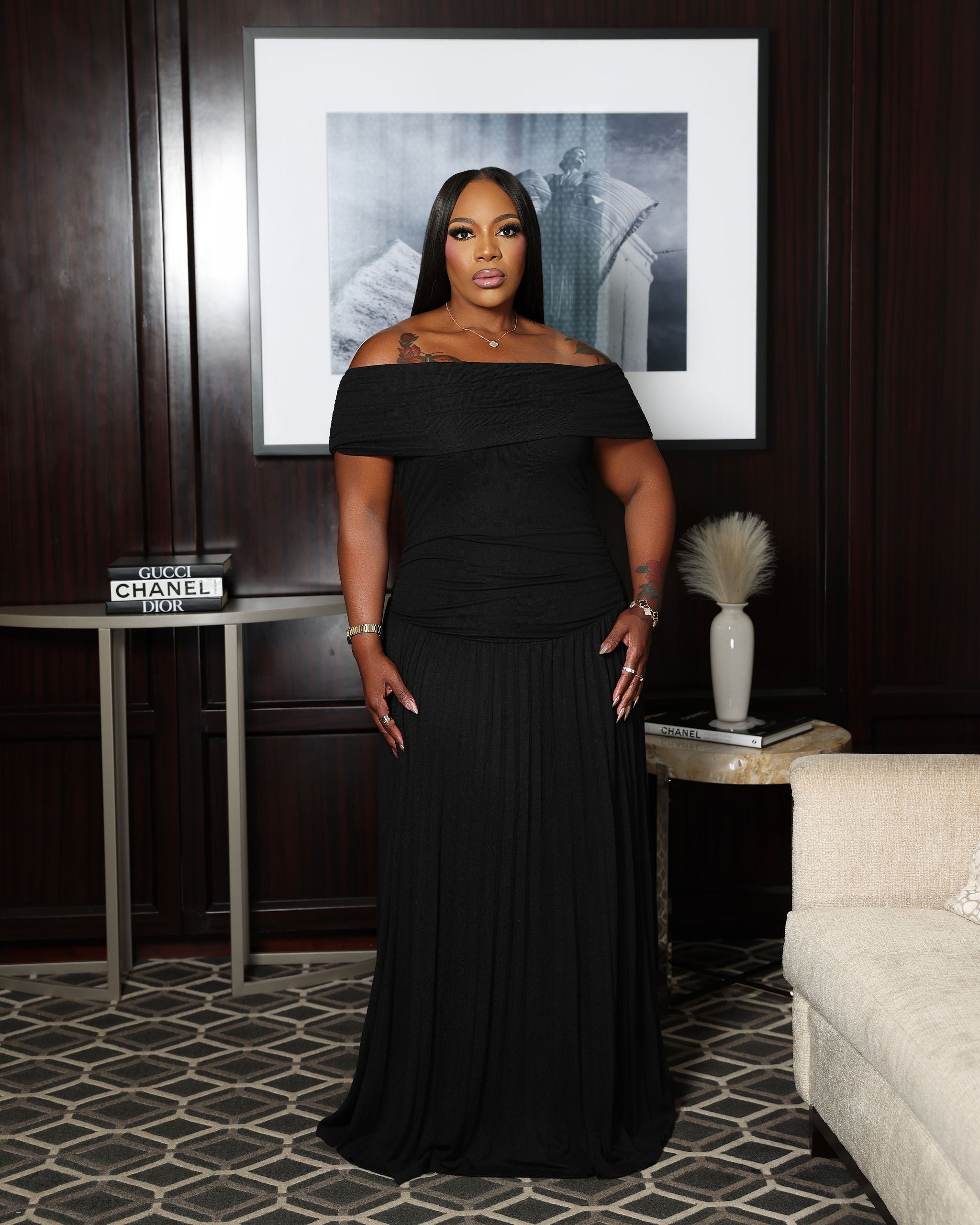 The Grace Dress (I’MarE Exclusive) (Black)