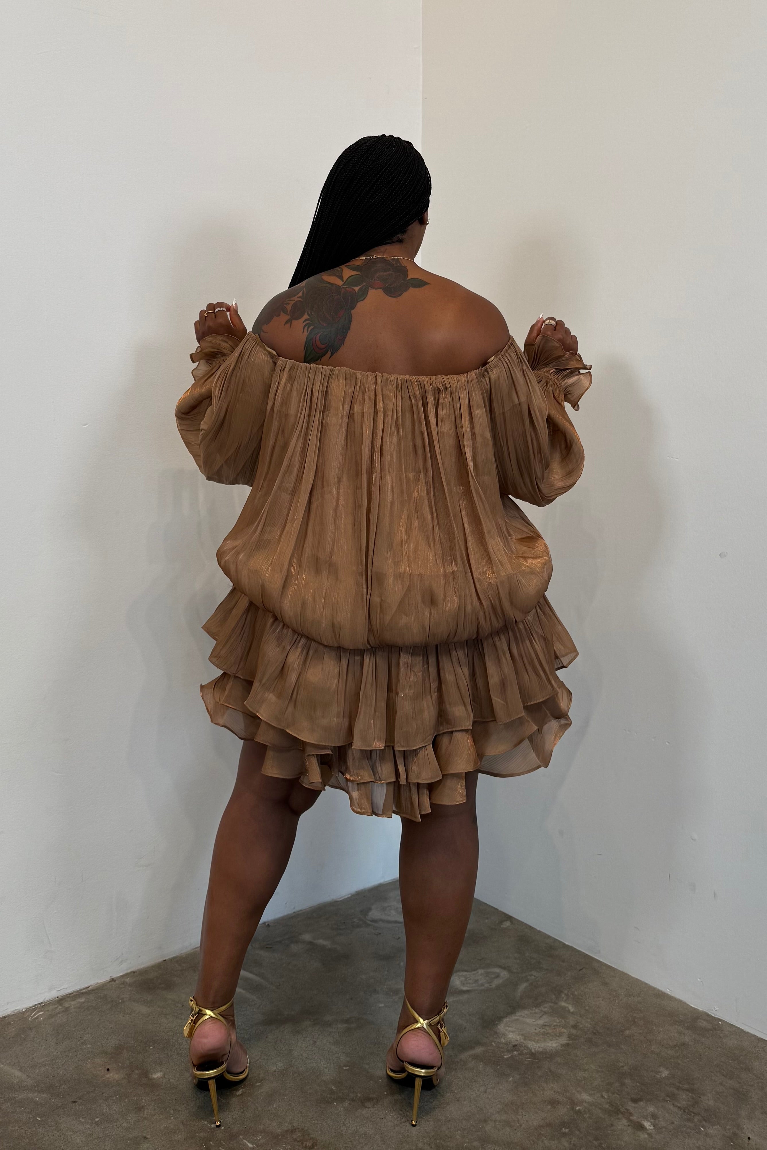 Too Cute To Ignore Dress (Camel)