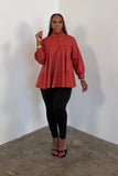 Tiers of Grace Top (Rust) 5734