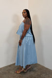The Cabana Skirt Set (Lt Blue)