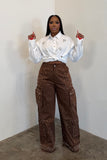 The Starlight Cargo Jeans (Brown)