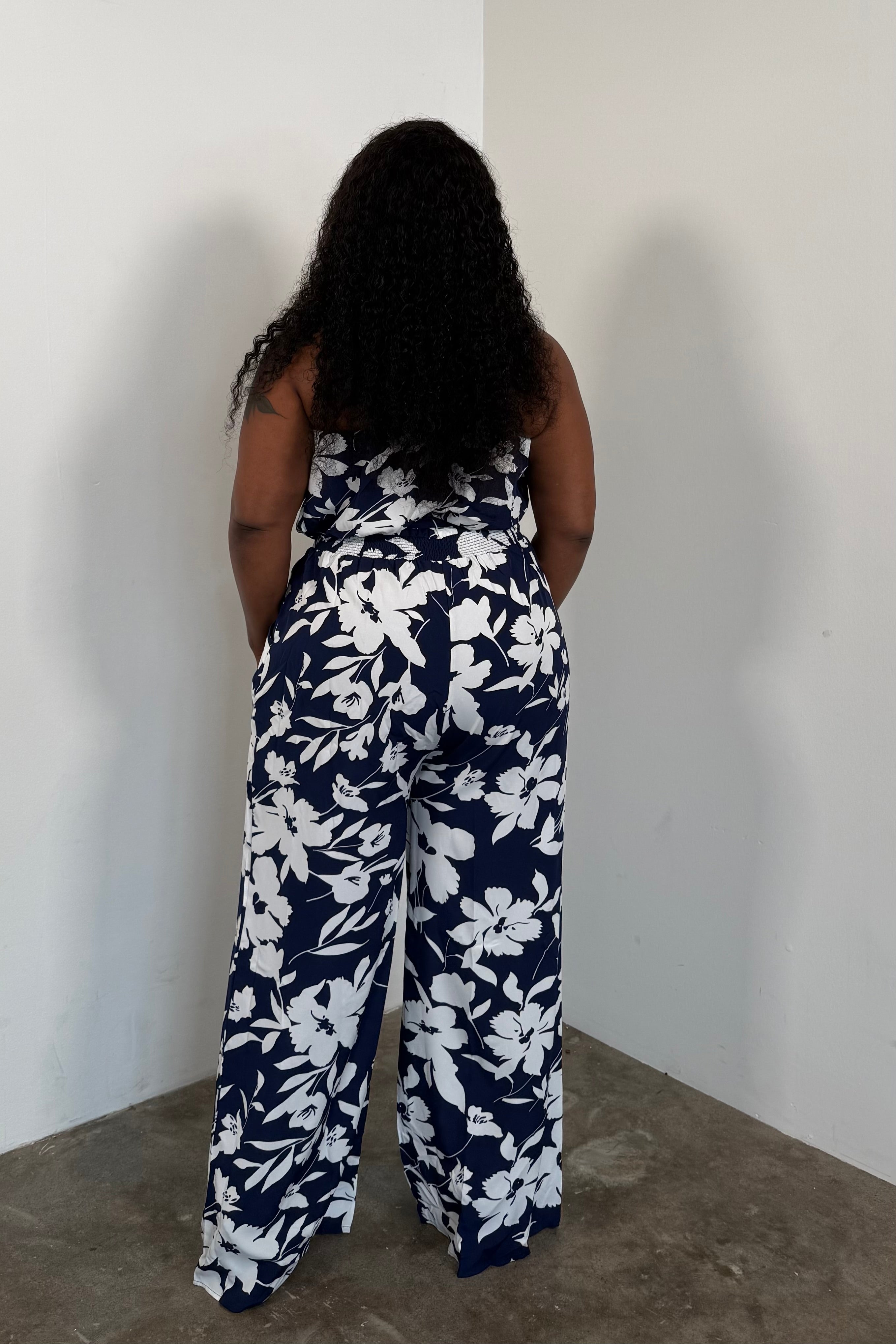Coastal Escape Jumpsuit (Navy)