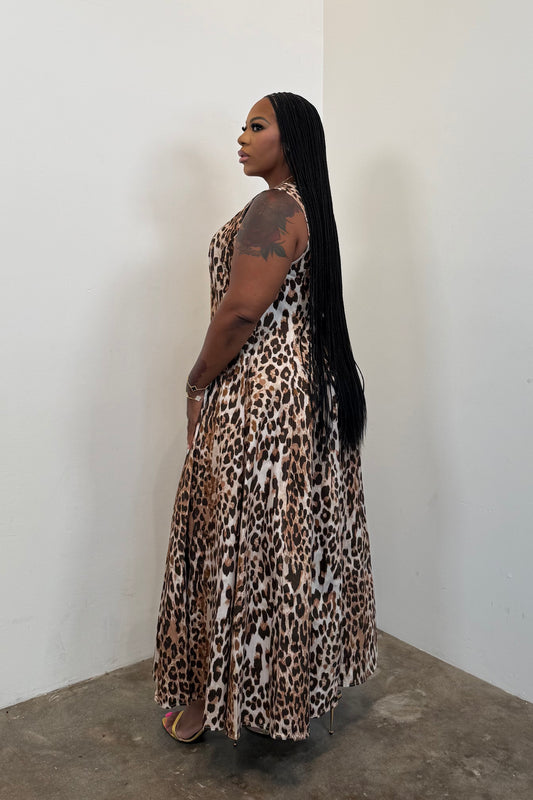 The Savannah Denim Maxi Dress