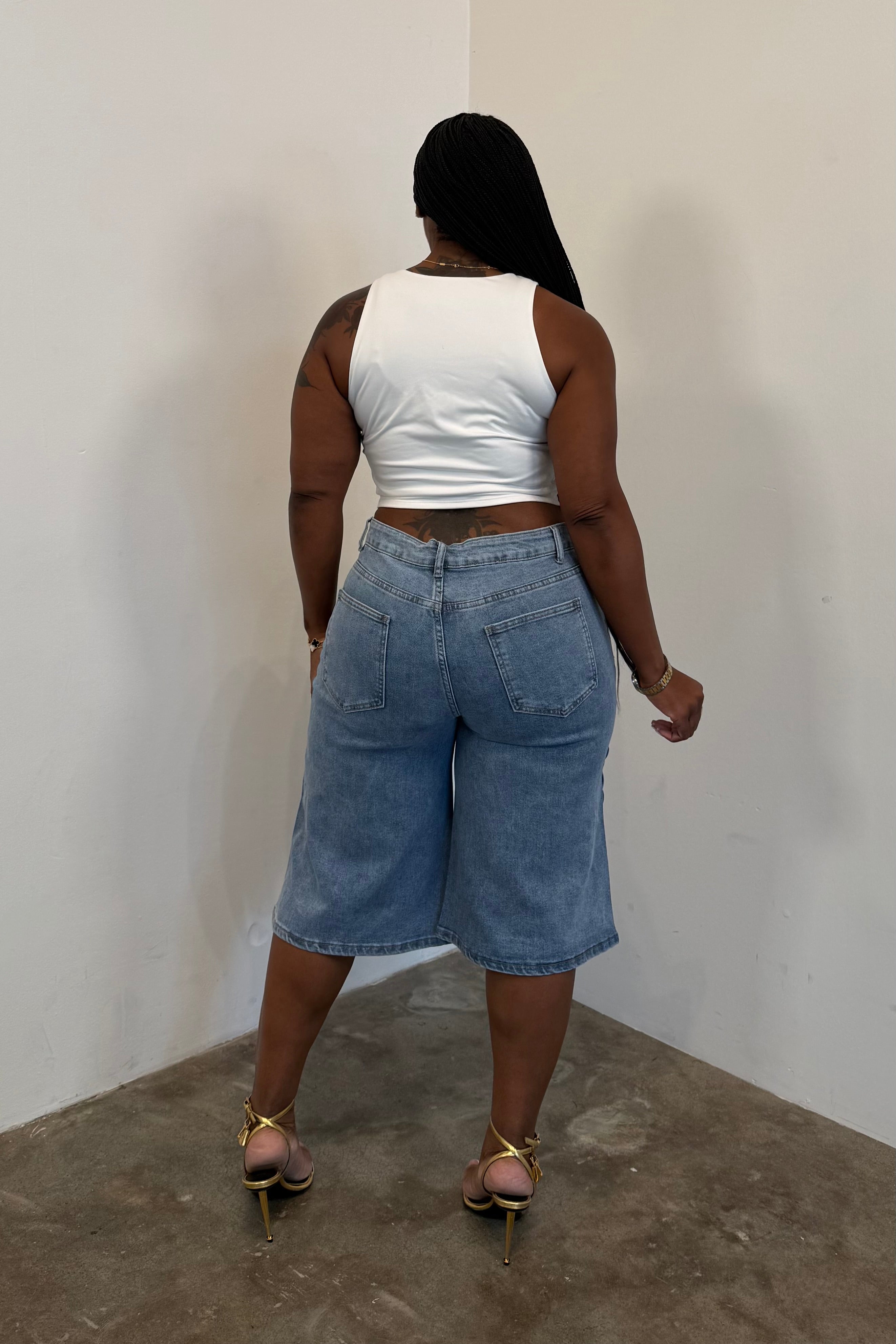 Heart Eyes Denim Shorts