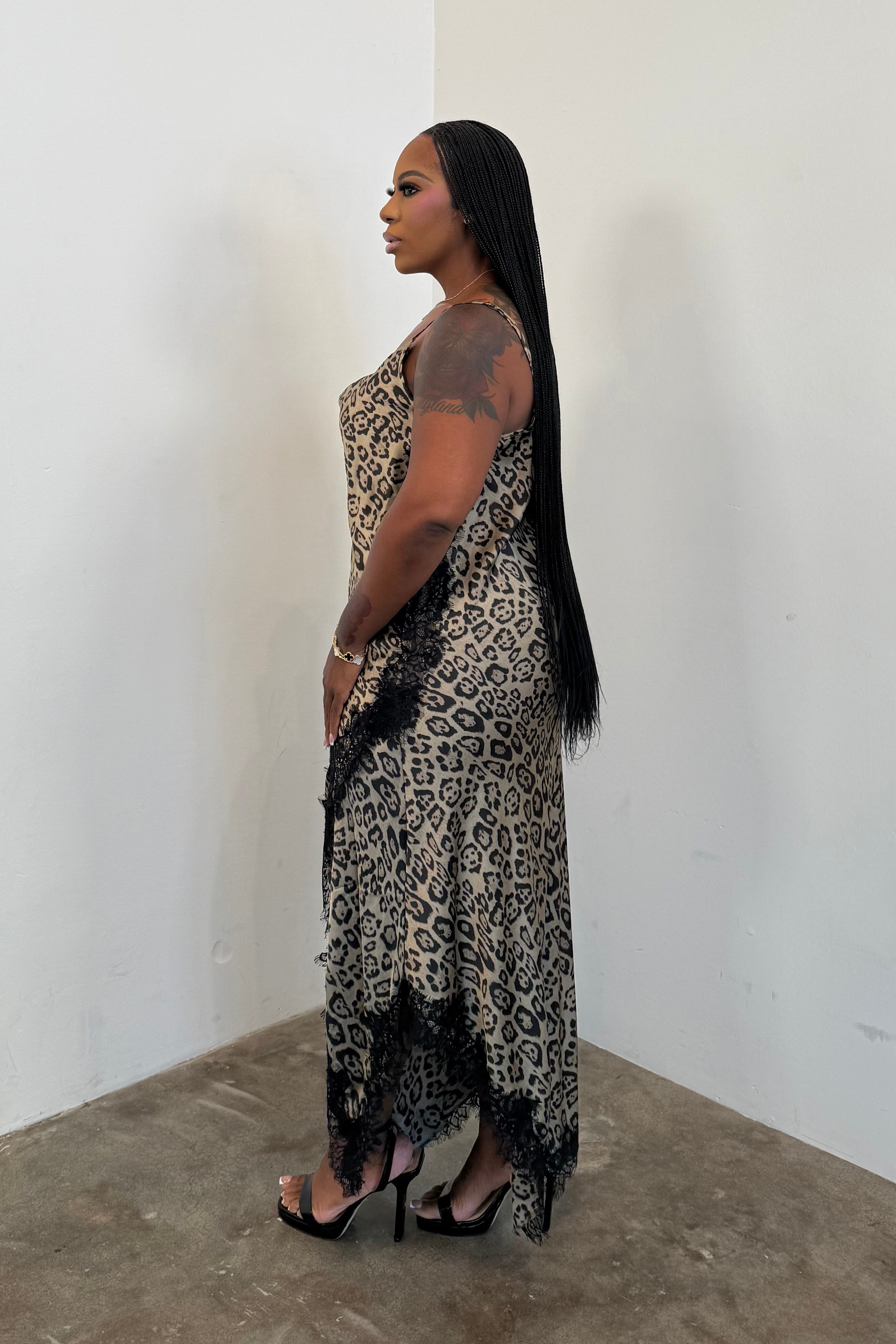 Night Prowl Dress (Brown Animal)