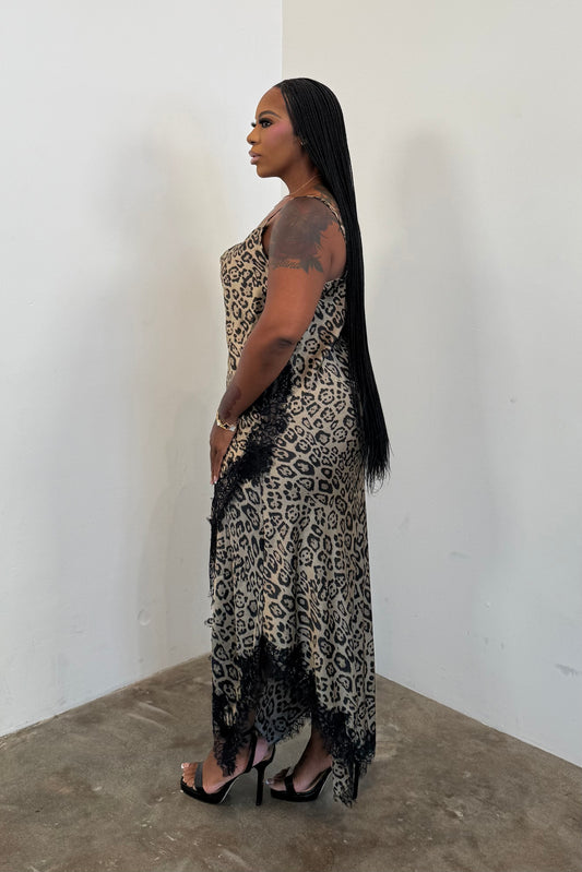 Night Prowl Dress (Brown Animal)