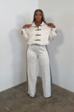 Leisure Class Pants Set  (Ivory)