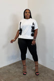 Oversized Dot Top (White) 5281