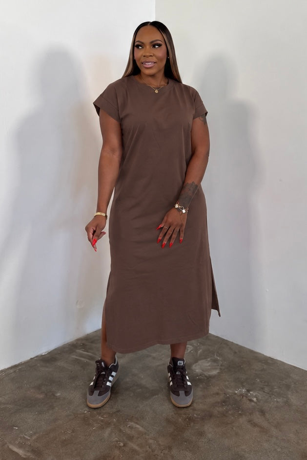 Easy Days Dress (Brown)