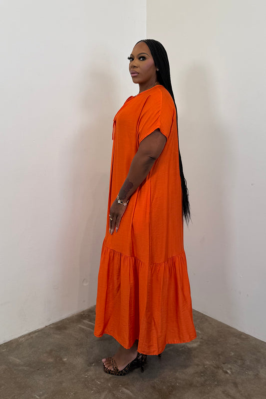 Serene Maxi Dress 5113 (Orange)