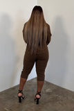 A Classic Affair Pants Set (Mocha)