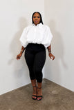 Balloon Blouse (White) 5120