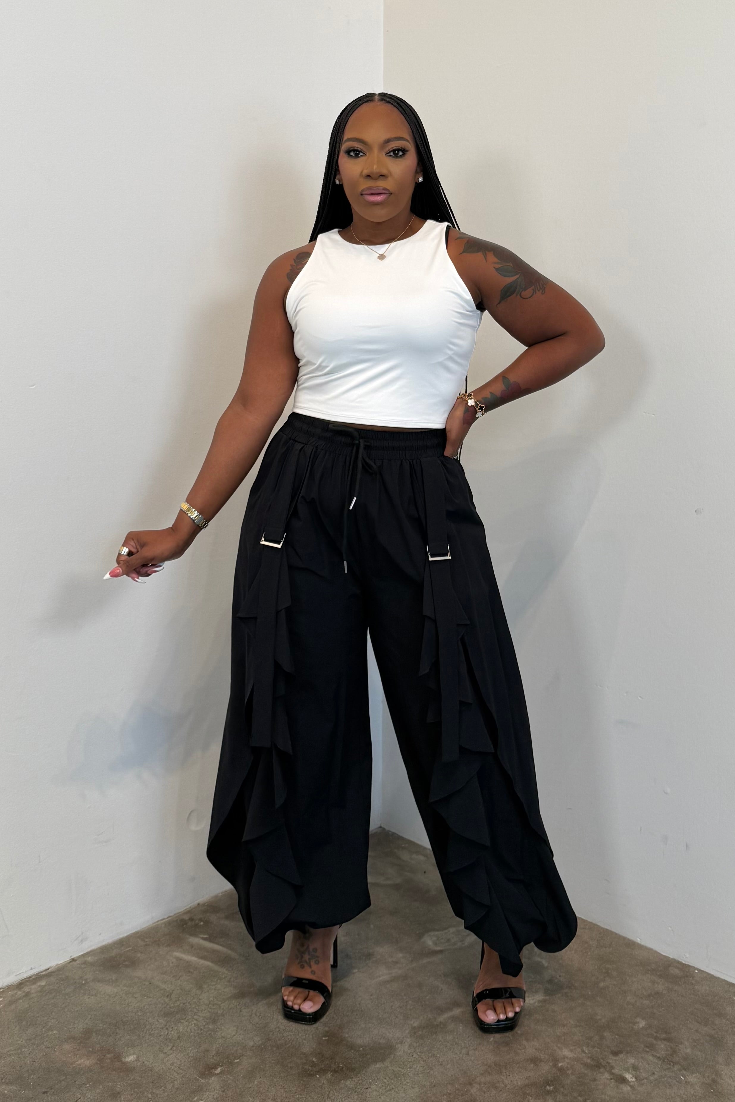Waterfall Pants (Black)