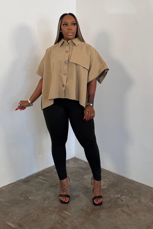 A Different Angle Top (Khaki) 5862